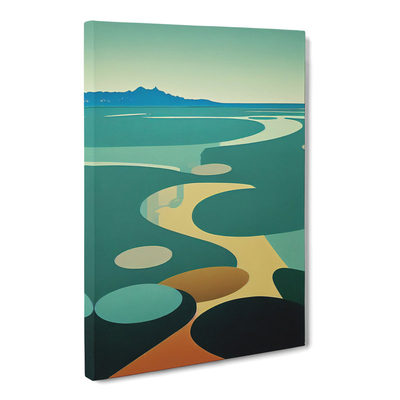 Hawi Pond Abstract - Wrapped Canvas, 50cm H x 35cm W x 3cm D