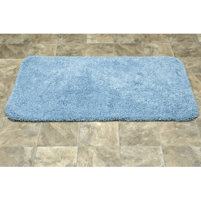 Treye Nylon Bath Rug with Non-Slip Backing