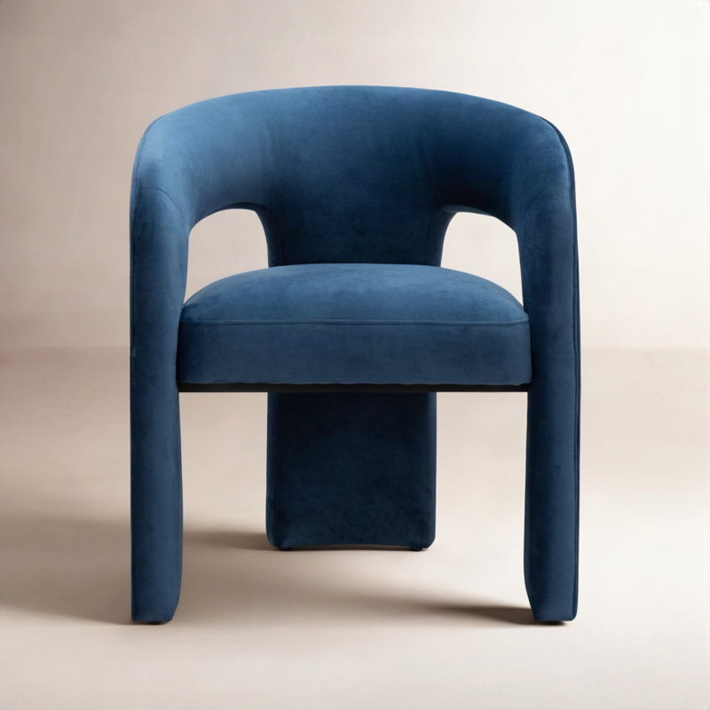 Chaise Meline, Velours marine