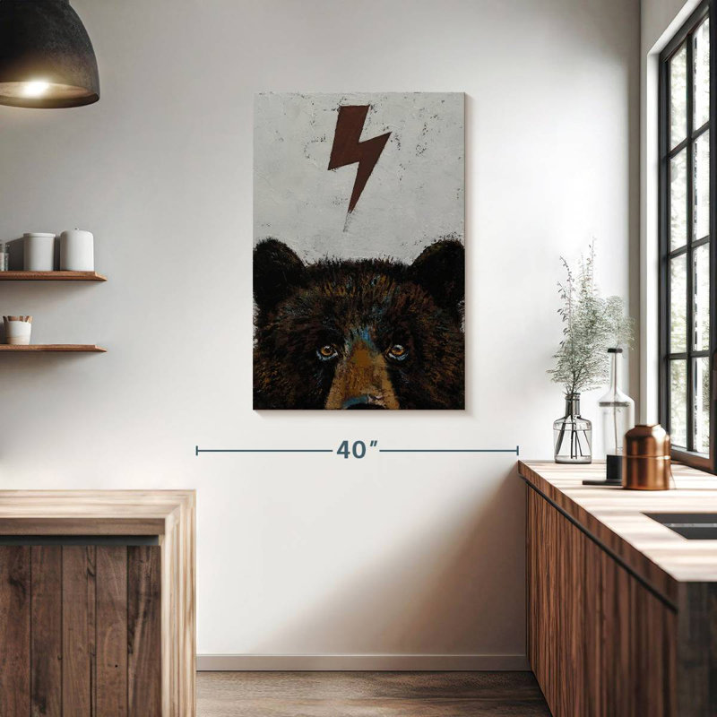 Brampt Bear Lighting Bolt, 39" H x 26" W