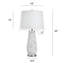 Lampe de table Poly - abat-jour blanc
