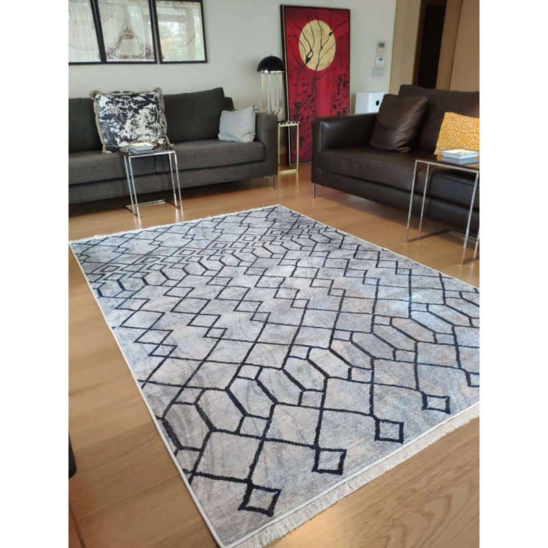 Tapis Matarranz avec envers antidérapant, Tapis de couloir 5 pi 11 po x 14 pi 9 po