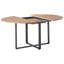 Extendable Round Metal Base Dining Table