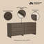 Commode 72 "en noyer brun Linda (6 tiroirs)-639564339