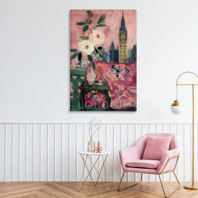 Toile London Spring Blossoms, conception par Annabelle Hall