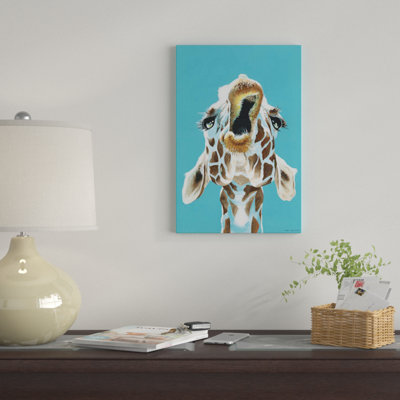 «Have a Giraffe», impression sur toile tendue