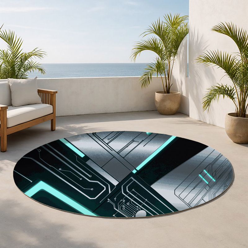 Tapis intérieur et extérieur Polaris Orbit, Rond 5 pi