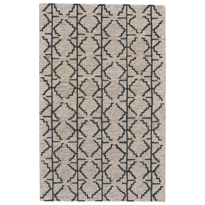 Tapis en laine Carlette, Rectangle 3 pi 6 po x 5 pi 6 po