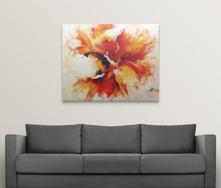 «The Phoenix», reproduction d'art, H 16 po x l 20 po x P 1,5 po, Toile