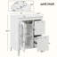 Ensemble de meuble-lavabo simple 24 po avec plateau en bois manufacturé Rease-1481153435
