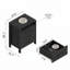 Table de chevet 3 tiroirs H 26,1 po Allysyn (ensemble de 2)-1133794250