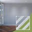 Panneaux muraux décoratifs en acrylique Strymon, très petit, l 7 3/8 po x H 7 3/8 po x T 1/8 po, blanc-1489134354-1489134346