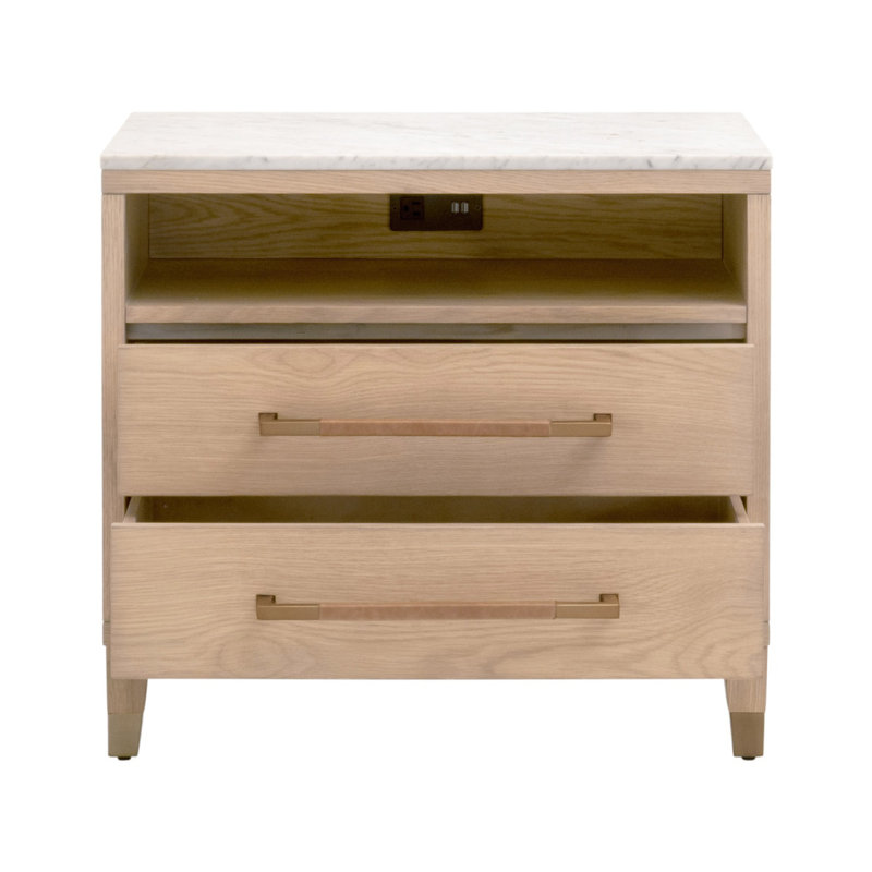 Table de chevet 2 tiroirs Cambria