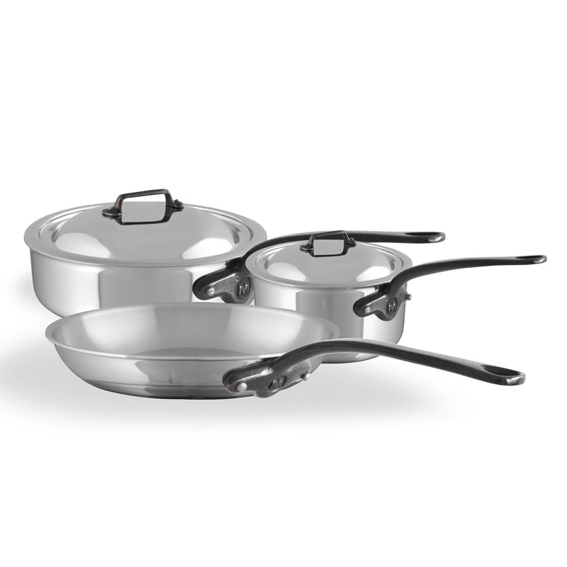 Mauviel M'COOK CI 5-Piece Cookware Set With Cast Iron Handles