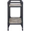 Chariot de service en chêne rustique et gris anthracite Jorgensen (sans tabouret)