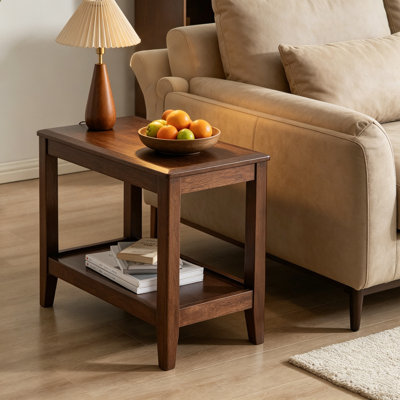 2-Tier Solid wood End Table