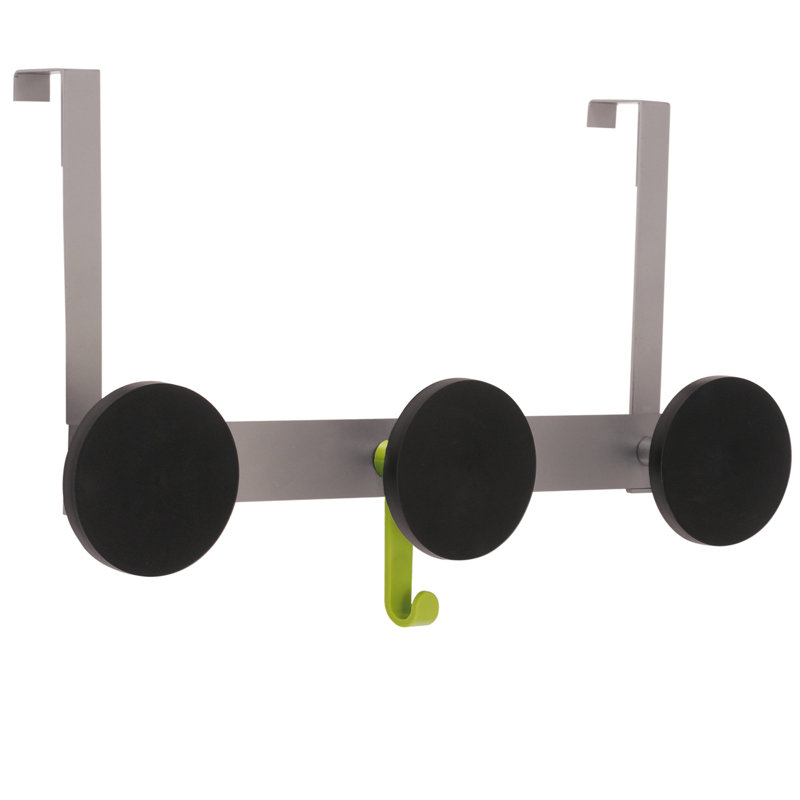 Steel Over-the-Door 3 - Hook Wall Mounted Coat Rack