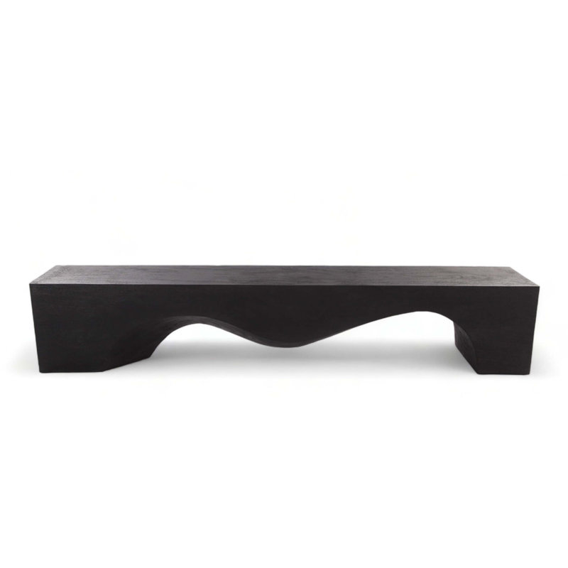 Solid Wood Dining Bench, 17.7" H x 94.5" W x 14.6" D