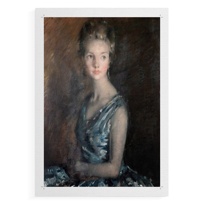 Impression de portrait rétro XCVII - reproduction de toile seulement - non encadrée, H 27 po x l 18 po