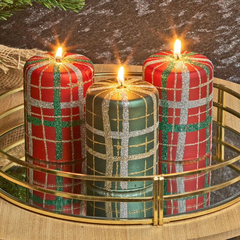 Christmas Candle Scented Pillar Candle