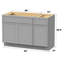 Base de meuble-lavabo simple 45 po seulement-96923004