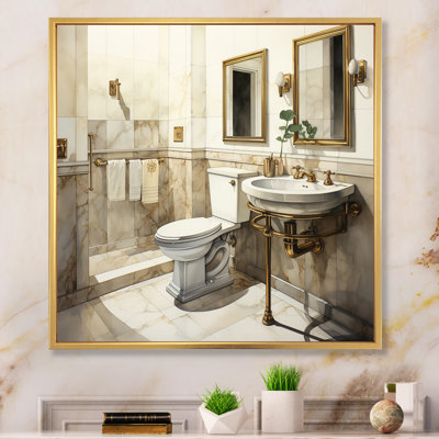 Toilet Sleek And Modern - Bath & Laundry Canvas Print