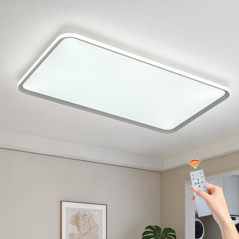 1 - Light 90cm Rectangular LED Dimmable Flush Mount