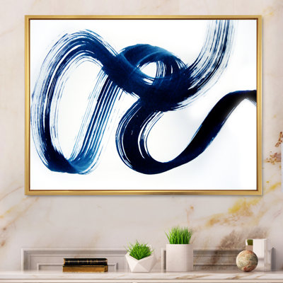 «Blue Harmonious Wind Abstract», reproduction sur toile