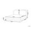 Bed Faux Linen LAVARDENS 200 cm-332503044-332503040
