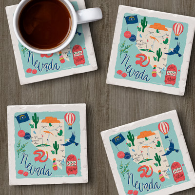 Ensemble de sous-verres 4 pièces Nevada Home