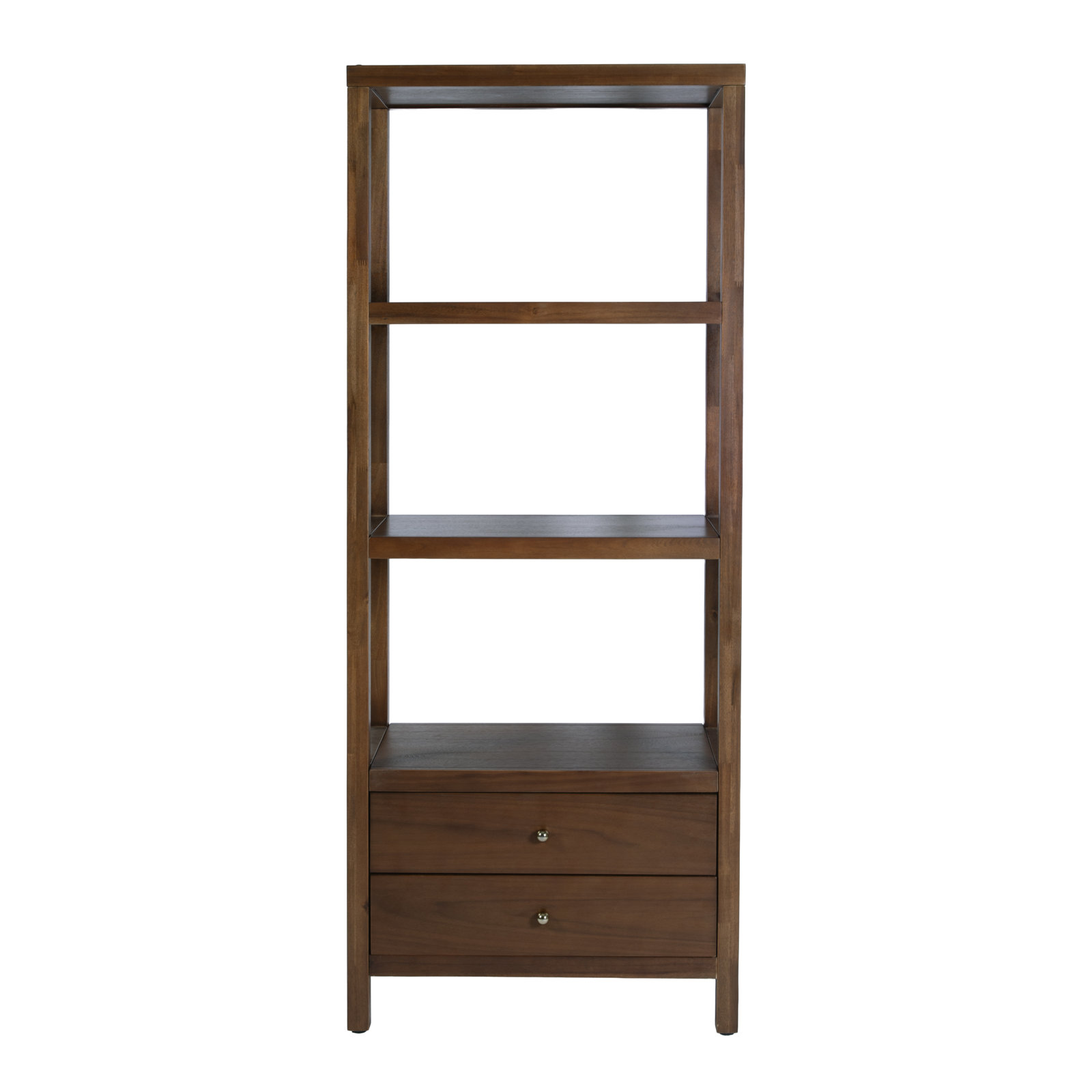 Celine 28" Acacia Bookcase, Walnut Brown