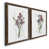 Toile avec cadre en noyer