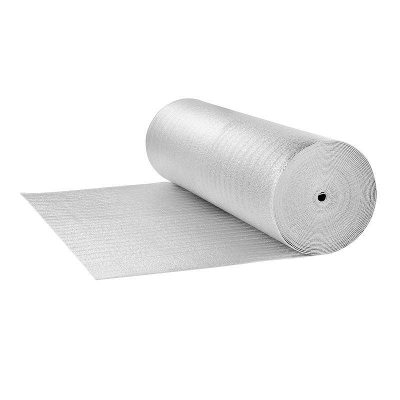 Rouleau isolant à double barrière résistante et résistante - 250 pi x 48 po, bouclier thermique 6,5 mil pour le grenier, le garage et le toit