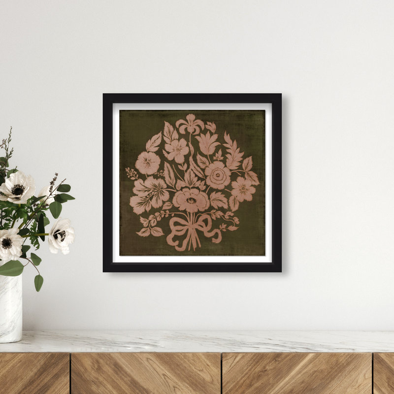 Tradition Shadowbox Floral & Botanical Print by Oliver Gal, Black Frame, 12 x 12, 17.5"H x 17.5"W, Black Shadowbox