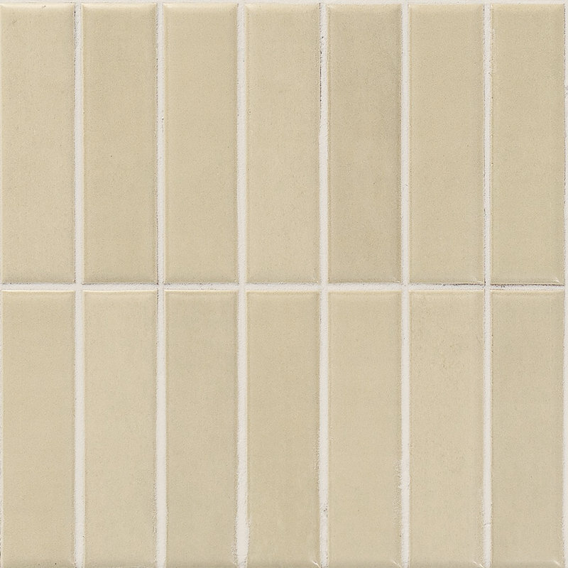 Kaleido 8"x8" Porcelain Brick Look Wall Tile, Ivory