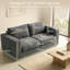 2-Seater Corduroy Lounge Sofa with Extra-Deep Seat and High-Resilience Foam Cushions, No Assembly Required