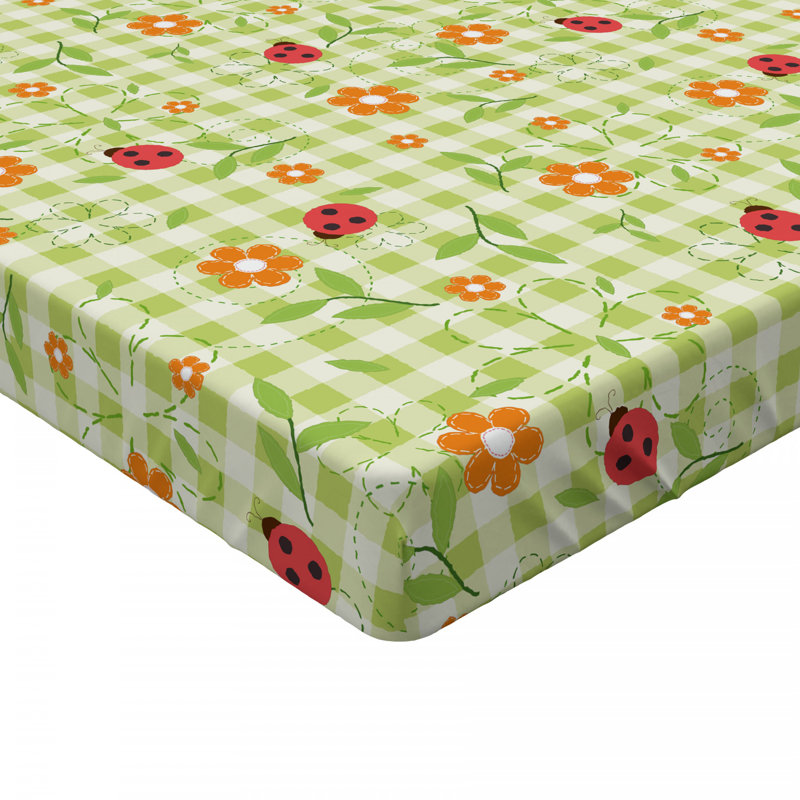 Microfiber Floral Fitted Sheet, Queen Fitted Sheet