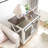 White Dog Kennel With Metal Latch And Adjustable Partition, Look Crate Sliding Door Removable Partition For Comfort,