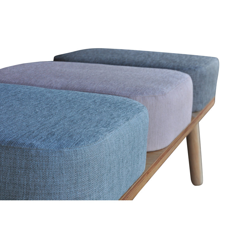 Shetland Polyester Blend Upholstered Bench