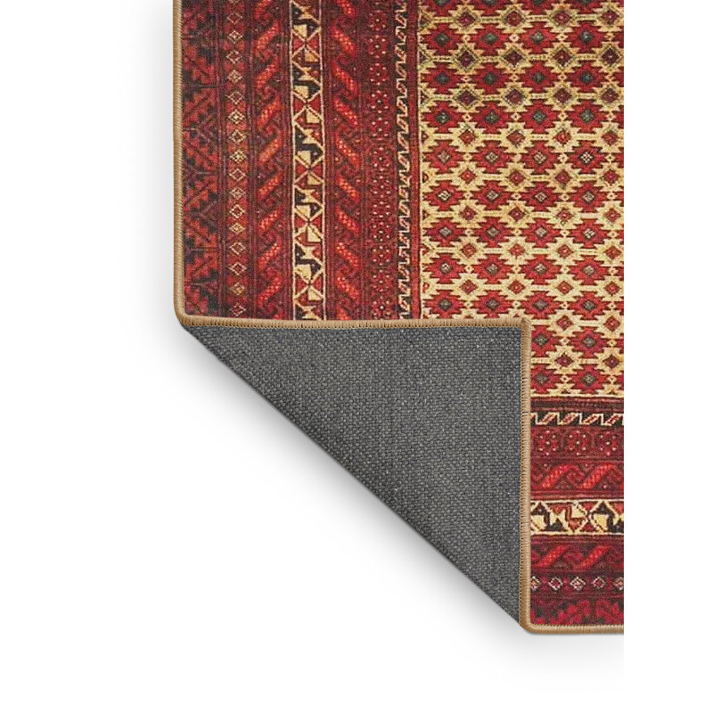 Geometric Indoor Rug, Rectangle 5' x 7'