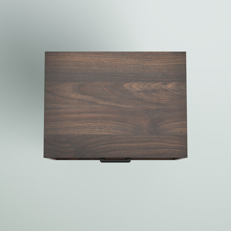 Catt 2 - Drawer End Table, Dark Walnut