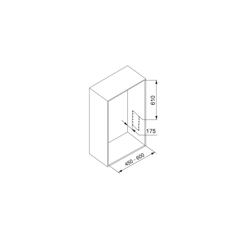 Unoss Wardrobe Rail, Chrome, 115cm