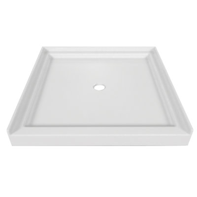 Signature 42 W 42 D Square Base Shape Single Shower Base No Integrated Seat Included
