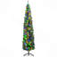 Arbre de Noël 8 pi avec 8 lumières, 668 branches, 250 lumières DEL colorées et base en acier-631528652-631528690