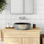 Latitude Vive Camea 41mm L x 41mm W Black/Brown Ceramic Circular Sink