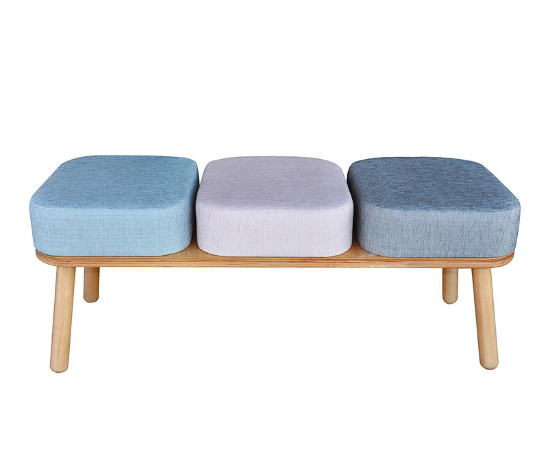 Shetland Polyester Blend Upholstered Bench