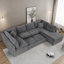 Canapé modulaire Erdaun avec canapé-lit et deux coussins décoratifs Erdaun-1408800962