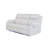 Blanche White Reclining Sofa With LED Lights