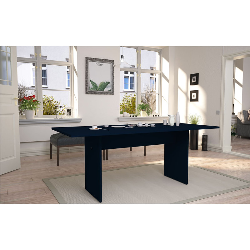 Table de salle à manger moderne de 68 po NoMad en bleu minuit, Bleu