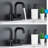 4 Inch Bathroom Faucet Matte Black, 2 Handle, 3 Hole With Pop Up Drain And Water Supply, 360 Swivel Function , Handle & Supply Lines, Spout For Classic Bathrooms-121628499